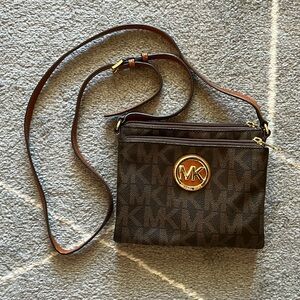 Michael Kors Brown Cross Body Bag purse
